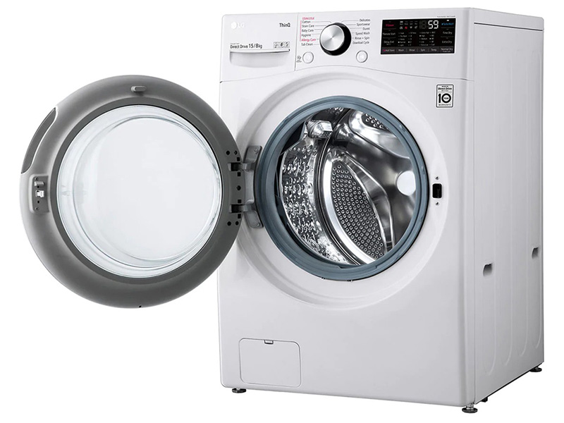 Máy giặt sấy lồng ngang LG Inverter F2515RTGW (giặt 15kg sấy 8kg)