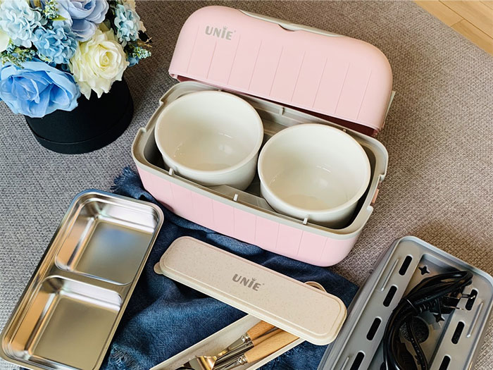 Hộp cơm cắm điện văn phòng 2 tầng Unie UV