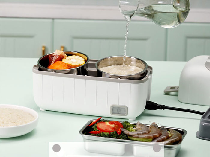 Hộp cơm cắm điện văn phòng 2 tầng Unie UV