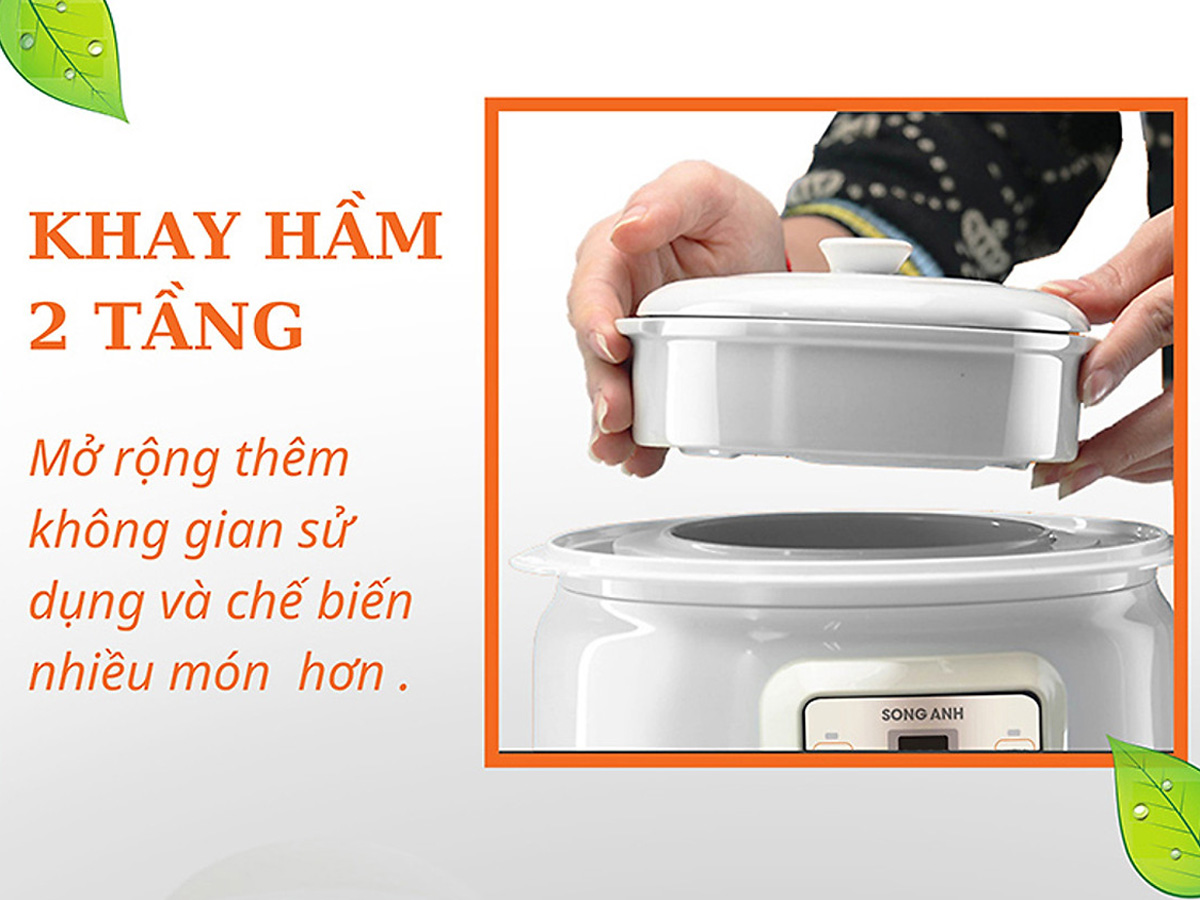 Nồi hầm chưng cách thủy Song Anh SA700 (1.5L)