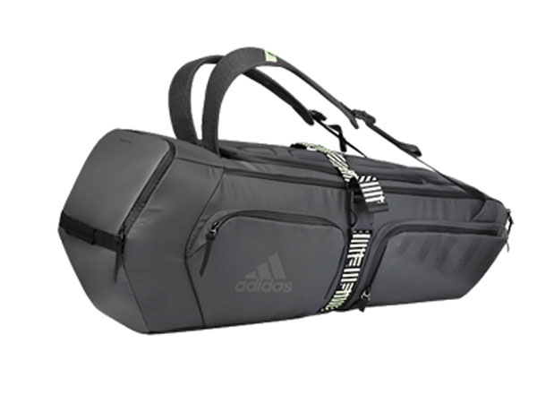 Túi Adidas 2 ngăn U7 6 Racket đen/xám