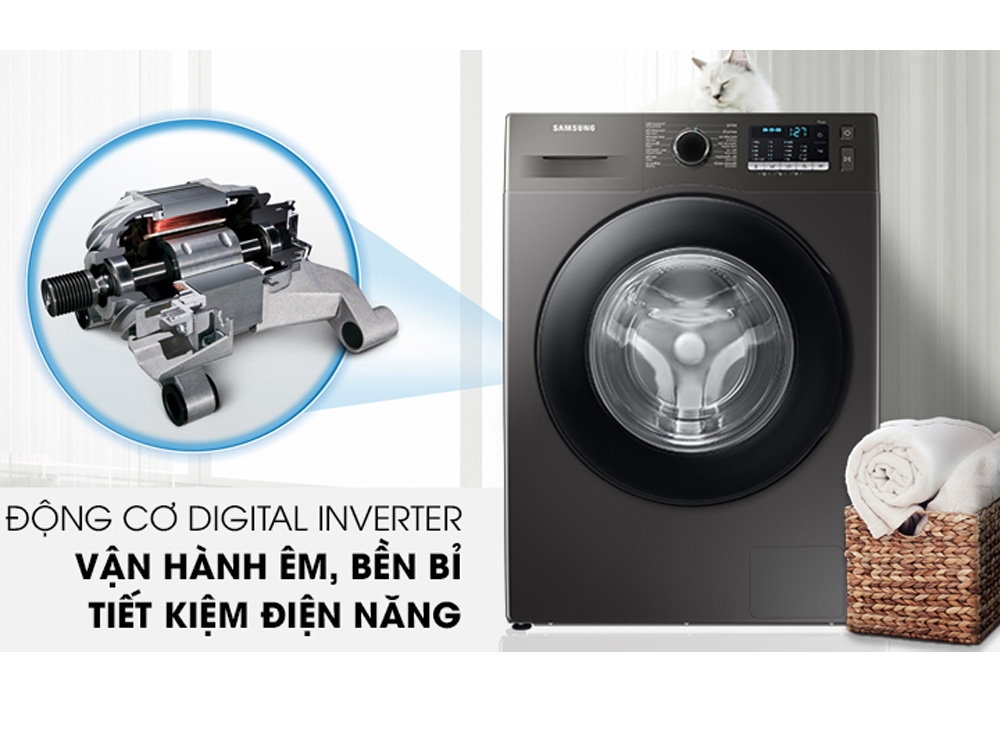 Máy giặt lồng ngang Samsung Inverter 9.5kg WW95TA046AX/SV