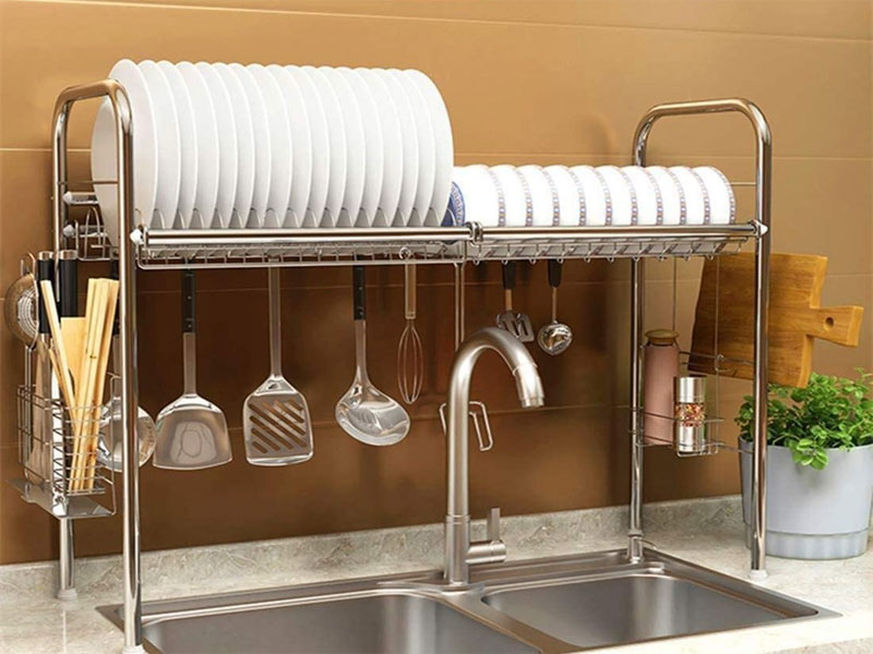 Giá để bát đũa inox 1 tầng Vando 6009 (80cm)