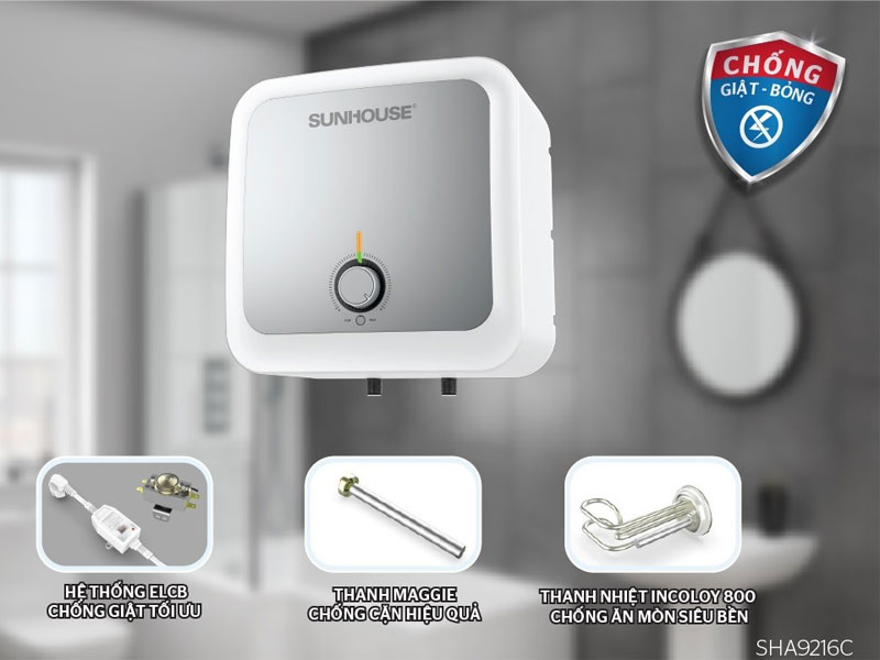 Bình nước nóng 28L Sunhouse SHA9216C
