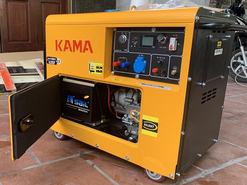 Máy phát điện chạy dầu 5Kw Kama KDE6500TN