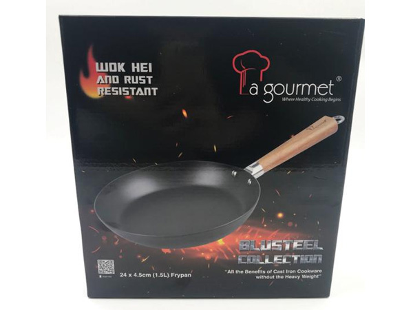 Chảo thép carbon La Gourmet 24cm-360755 (cạn)