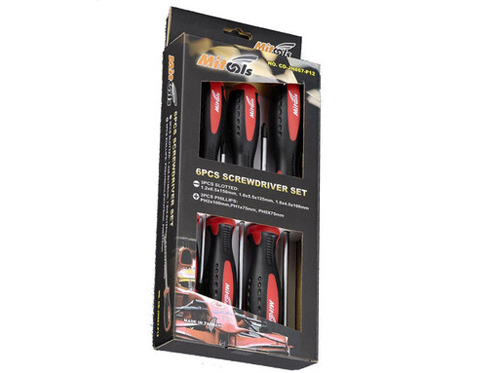 Bộ tua vít pake và vít dẹt 6 chi tiết Mitools 0516101
