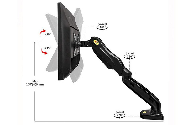 Giá treo 2 màn hình máy tính North Bayou F160 (17