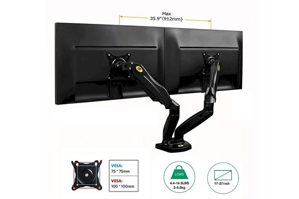 Giá treo 2 màn hình máy tính North Bayou F160 (17