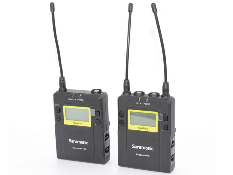 Mic thu âm phỏng vấn dùng cho máy ảnh, máy quay Saramonic UwMic9 Kit 1