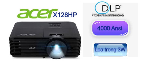 Máy chiếu Acer X128HP (4000 ANSI Lumens)