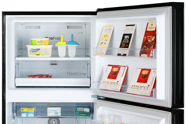 Tủ lạnh 2 cánh Beko Inverter 375 lít RDNT401E50VZGB (màu đen)