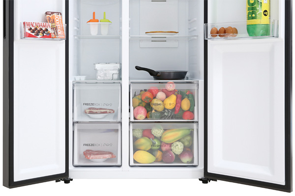 Tủ lạnh side by side AQUA Inverter 541 lít AQR-S541XA (BL)