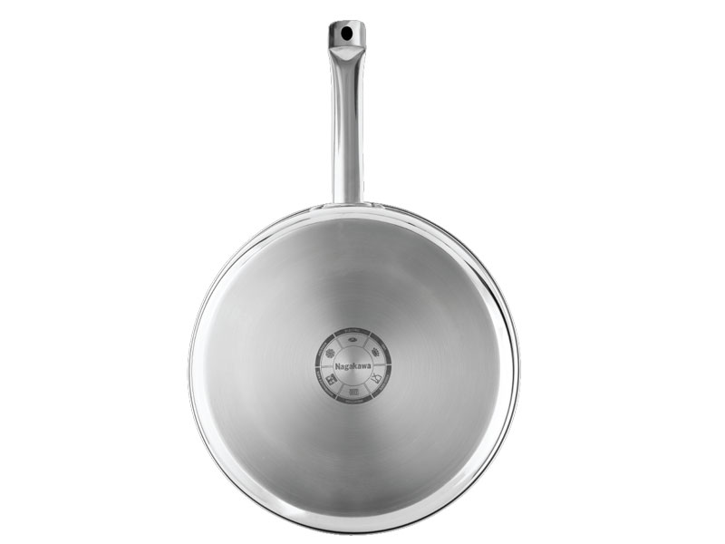Chảo chống dính inox đa lớp Nagakawa Aki NAG2404 (24cm) - Dùng trên mọi loại bếp