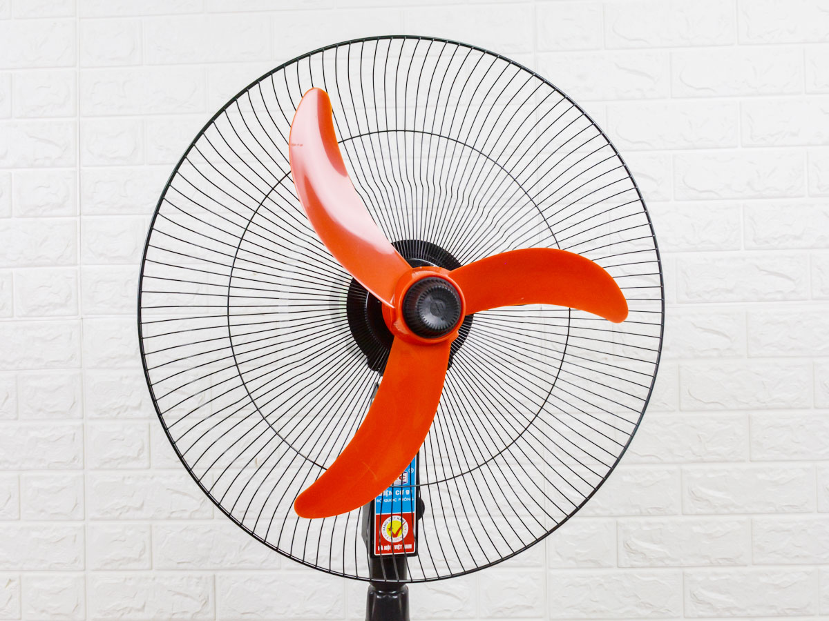 Quạt đứng công nghiệp hộp điện sắt, cổ nhựa điện cơ 91 QĐ-CN450FN