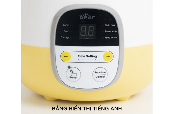 Nồi nấu chậm 0,8 lít Bear SUBE001