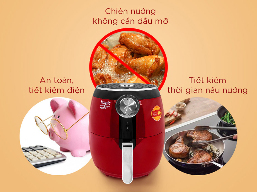 Nồi chiên không dầu Magic A-802 (4.6 lít)