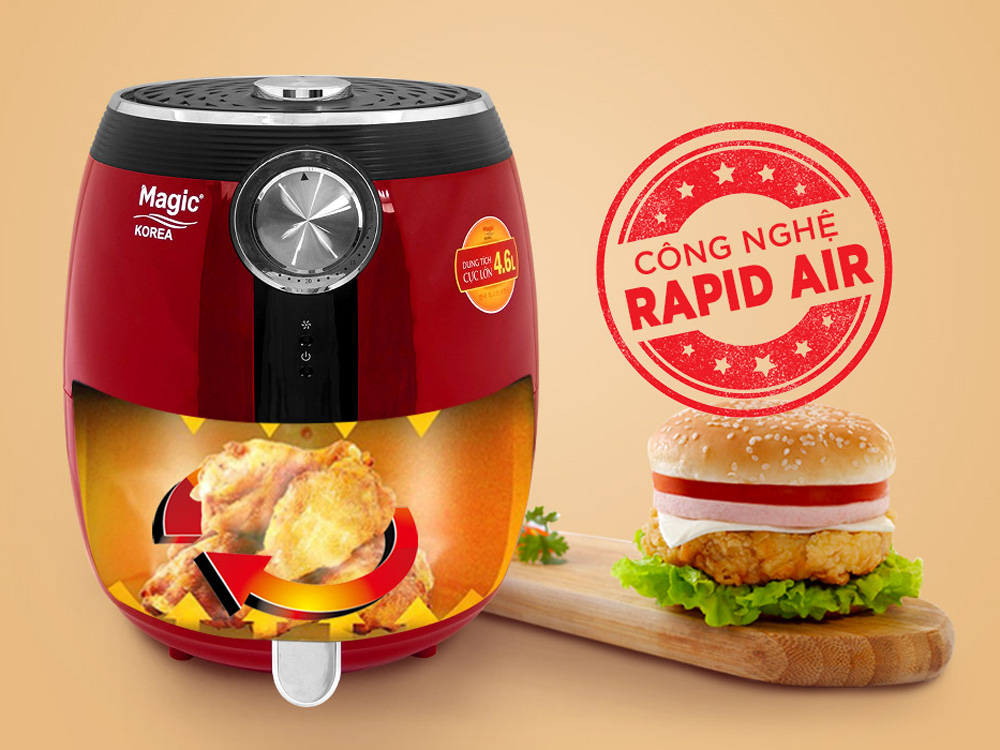 Nồi chiên không dầu Magic A-802 (4.6 lít)