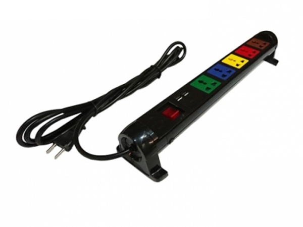 Ổ xoay kéo dài đa năng LiOA 6D32N2XUSB (Có 2 cổng sạc USB)