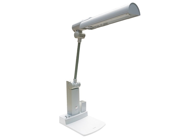 Đèn bàn khớp quay bóng led 7w Lioa 03B (Có ổ cắm đa năng, hộc đựng bút)