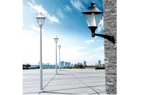 Cột đèn ngoài trời hiện đại Lioa HD2500 (Cao 2.5m, không cửa) chân đế CDT