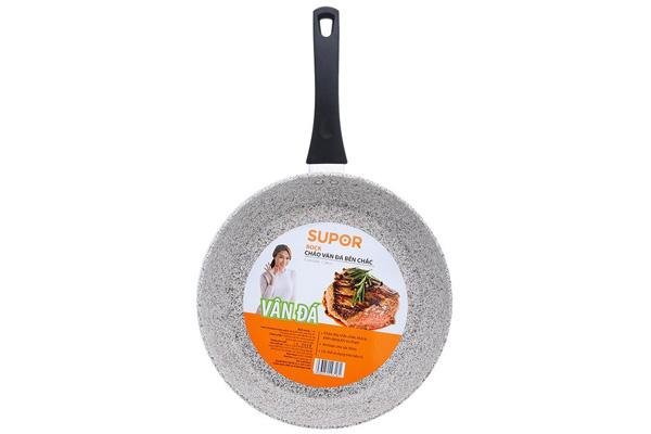 Chảo vân đá chống dính dùng trên bếp từ Supor Rock F23A26IH - 26cm