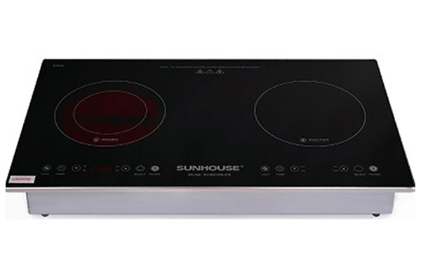 Bếp đôi điện từ hồng ngoại Sunhouse SHB9106-ES