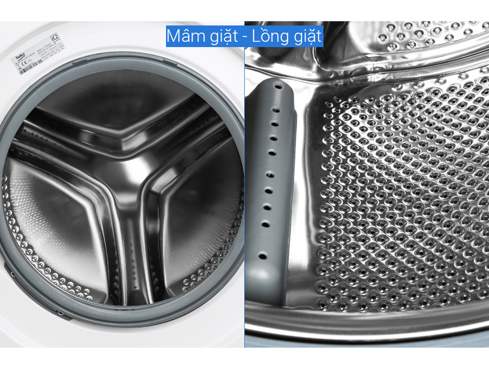 Máy giặt lồng ngang Beko Inverter 8kg WCV8612XB0ST (1.200 vòng/phút)