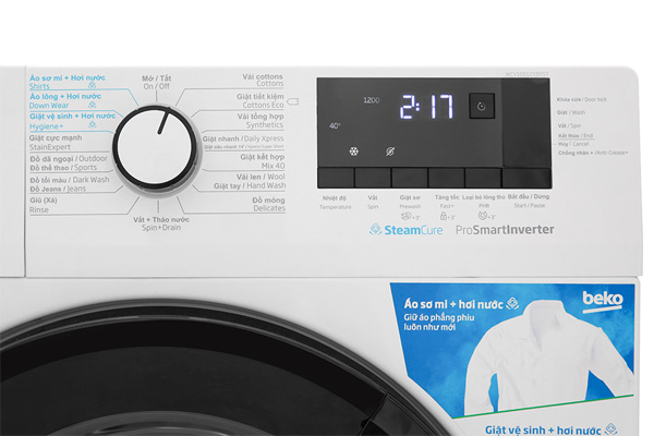 Máy giặt lồng ngang Beko Inverter 10kg WCV10612XB0ST