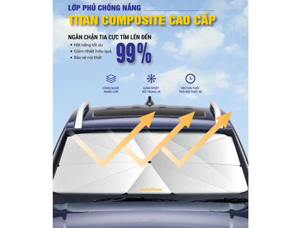 Ô che nắng xe ô tô GoodYear