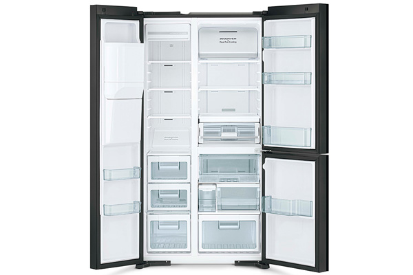 Tủ lạnh Hitachi Inverter 569 lít R-MX800GVGV0(GBK) 3 cánh, kính đen