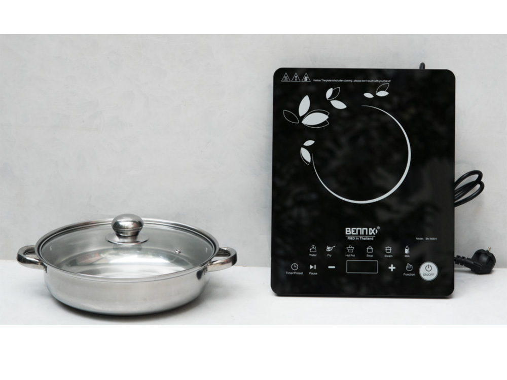 Bếp điện từ Bennix BN-666IH (tặng kèm nồi lẩu)