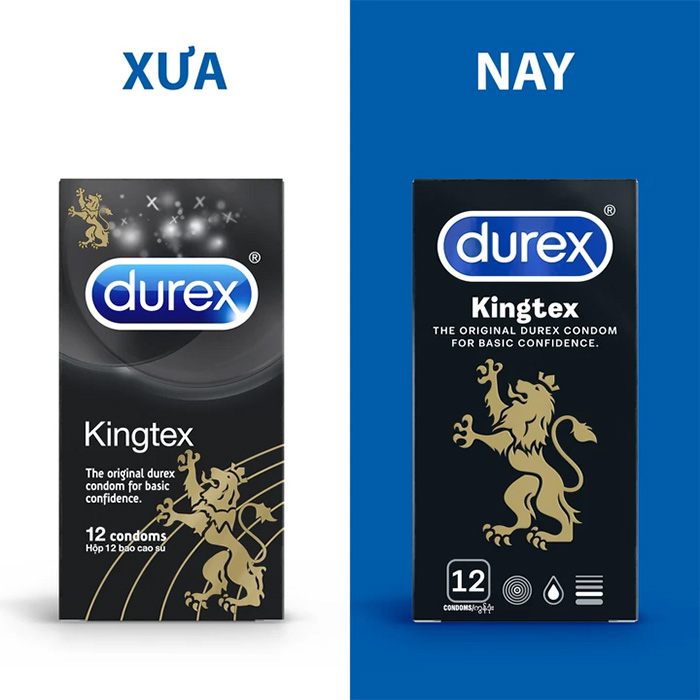 Bao cao su Durex Kingtex (1 hộp 12 chiếc)