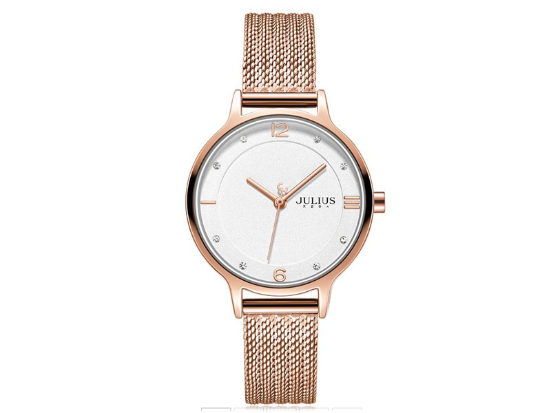 Đồng hồ nữ JA-1251 Julius Hàn Quốc (Dây thép)