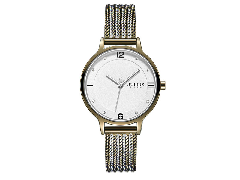 Đồng hồ nữ JA-1251 Julius Hàn Quốc (Dây thép)