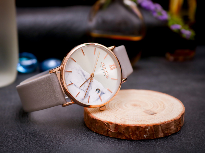 Đồng hồ nữ JA-1312 Julius Hàn Quốc dây da