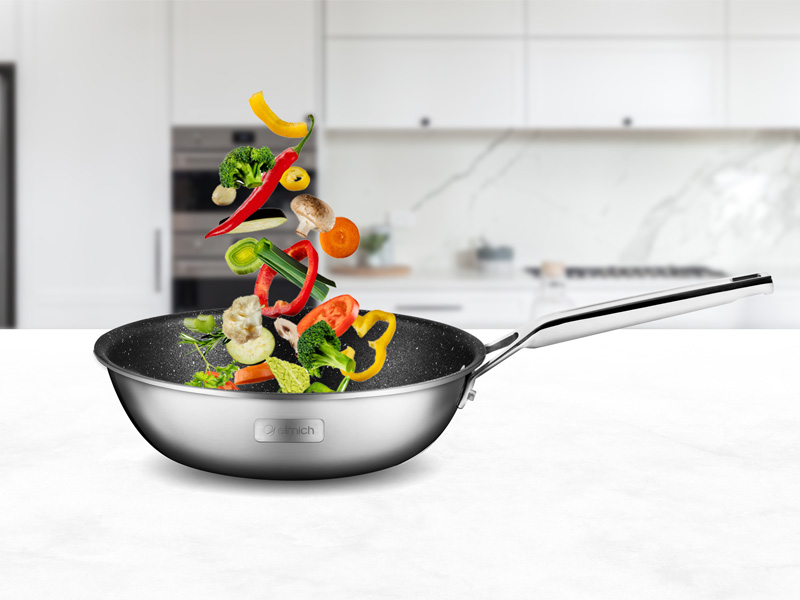 Chảo chống dính inox liền khối Elmich Trimax CZ EL-3838 (28cm)