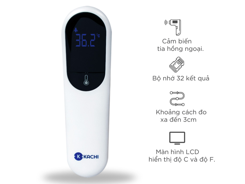 Máy đo nhiệt kế Kachi JXB-315 cảm biến hồng ngoại