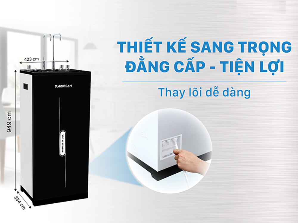 Máy lọc nước RO nóng nguội lạnh Daikiosan DSW-42810H
