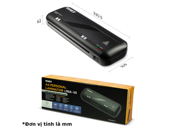 Máy ép nhựa tự động A4 Texet LMA4-VX