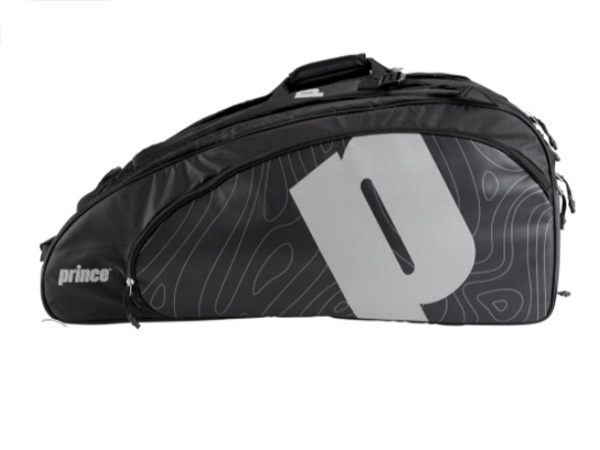 Túi đựng vợt Prince Tour Reflective 19 12 Racket Đen/Bạc (3 ngăn)