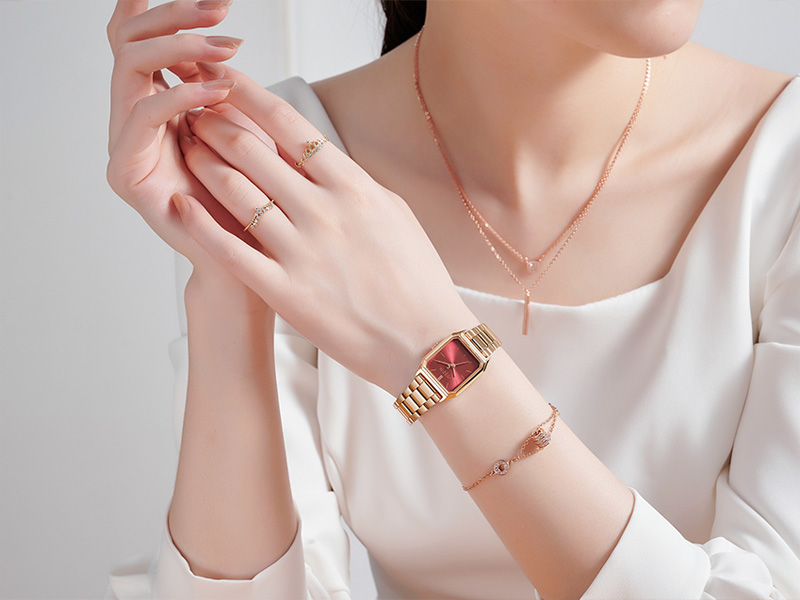 Đồng hồ nữ JA-1304 Julius Hàn Quốc dây thép