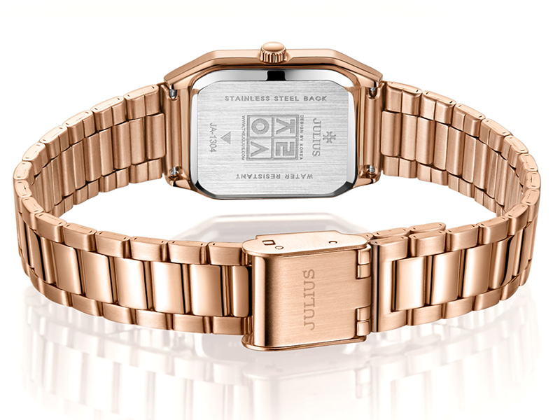 Đồng hồ nữ JA-1304 Julius Hàn Quốc dây thép