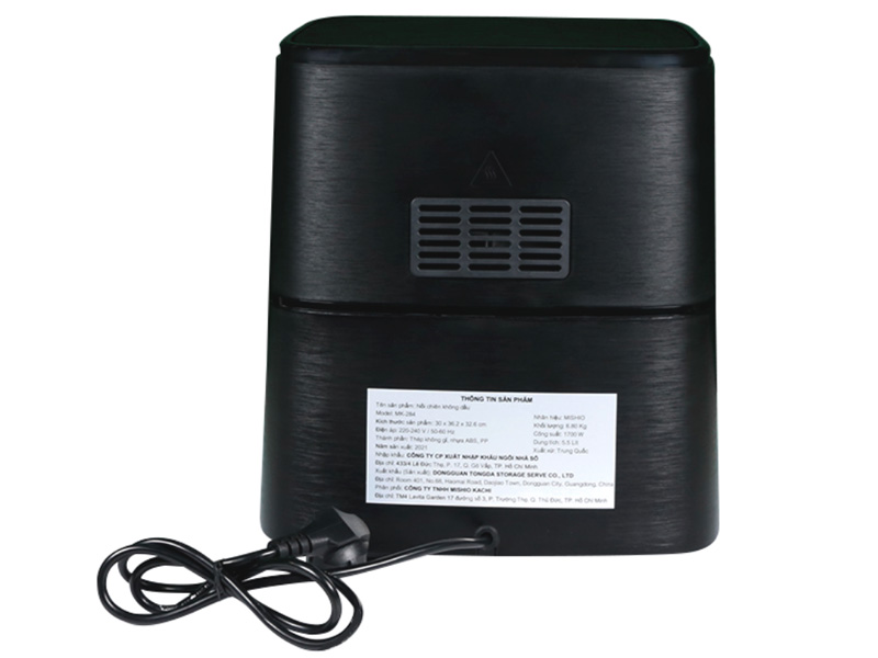 Nồi chiên không dầu Mishio MK284 (5.5 lít)