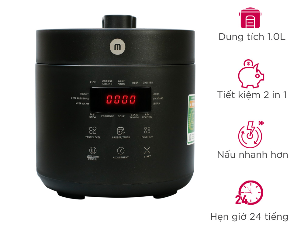 Nồi cơm hầm áp suất Mishio MK303 (1 lít)