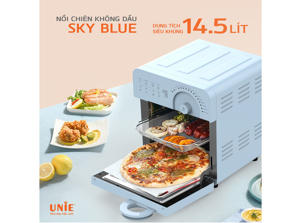 Nồi chiên không dầu Unie Sky Blue (14.5 lít)