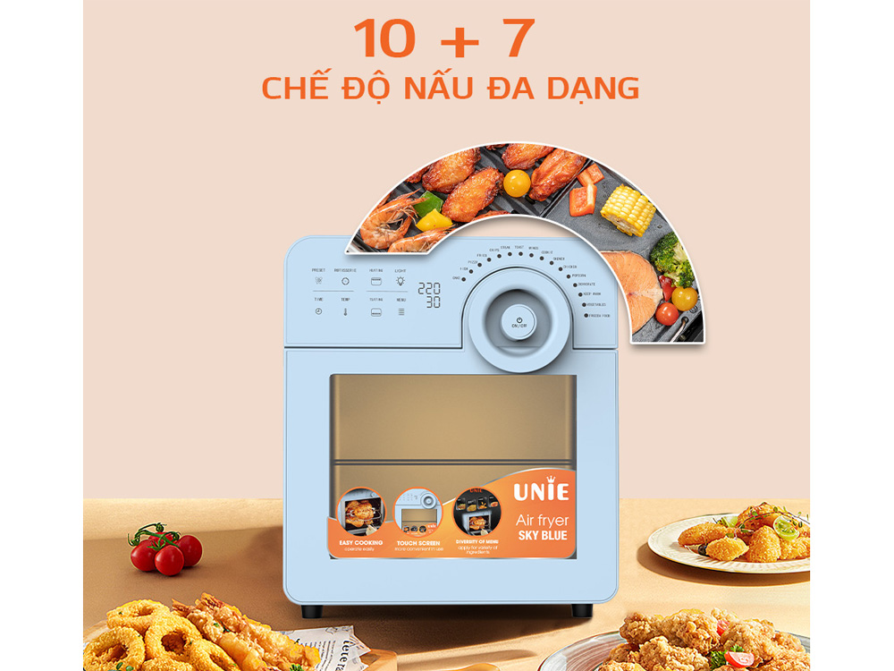 Nồi chiên không dầu Unie Sky Blue (14.5 lít)