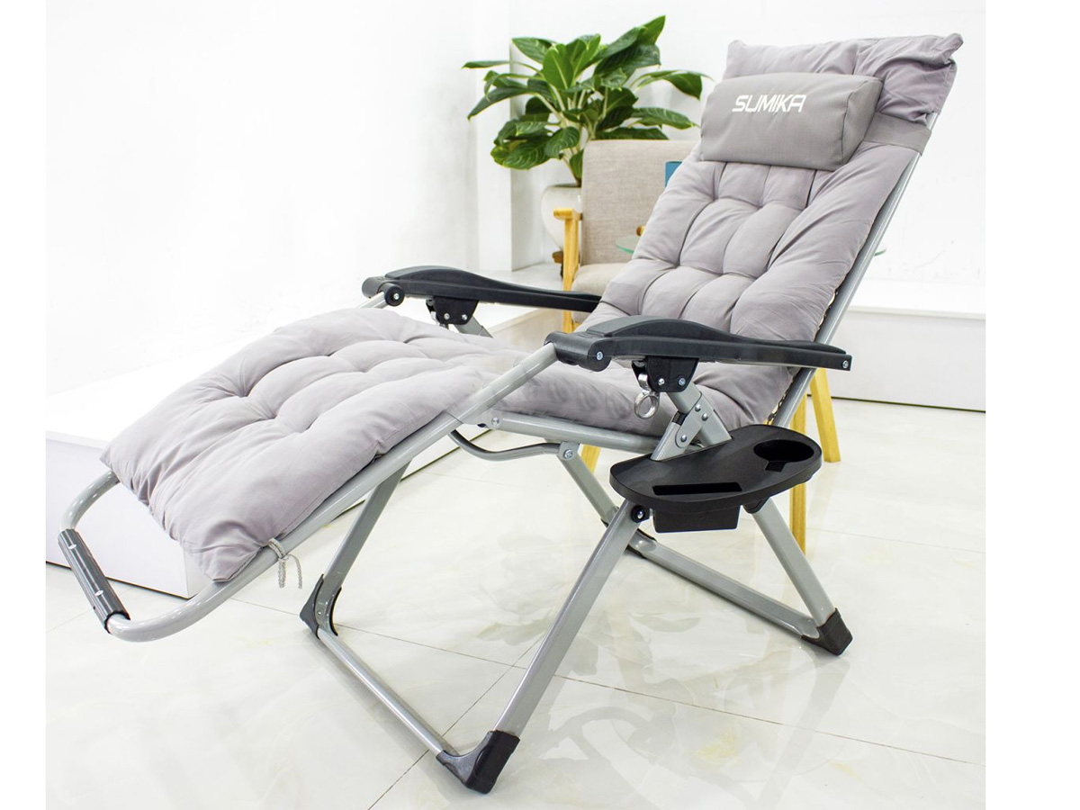 Ghế xếp thư giãn Sumika 179M (Khóa kim loại, kèm nệm)