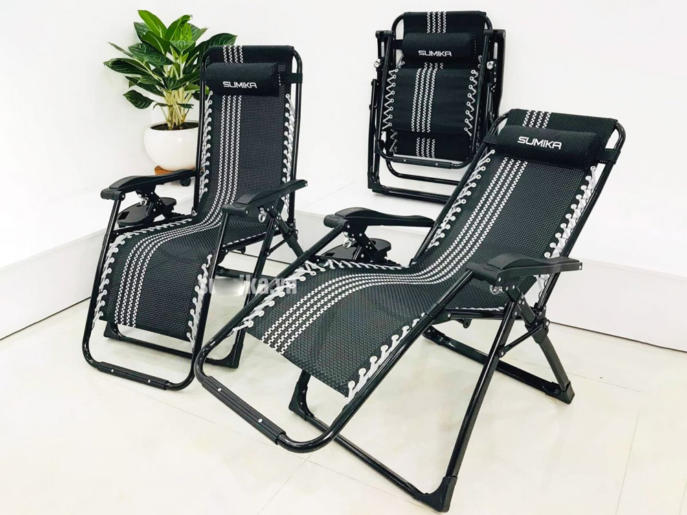 Ghế xếp thư giãn Sumika 179B (Khóa kim loại, tải trọng 300kg)