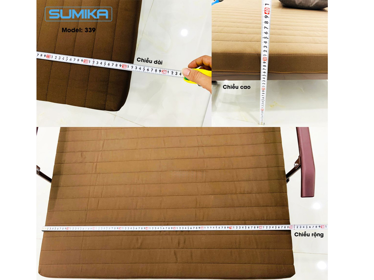 Giường nệm xếp gọn kiểu Hàn Quốc Sumika 339